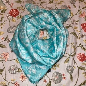 Lladró Blue Butterfly Silk Scarf